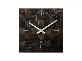 Часы настенные SLT 5195 CHESS BLACK WOOD в Серебряном Бору - serebryanyj-bor.mebel-nsk.ru | фото