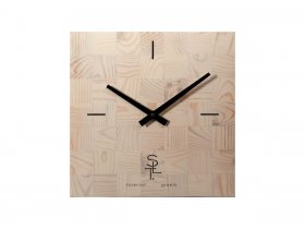 Часы настенные SLT 5196 CHESS WHITE WOOD в Серебряном Бору - serebryanyj-bor.mebel-nsk.ru | фото