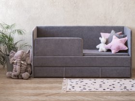 Диван-кровать Happy (темно-серый) в Серебряном Бору - serebryanyj-bor.mebel-nsk.ru | фото
