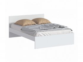 Кровать двуспальная 1,4м Бруклин СБ-3353 (белый) в Серебряном Бору - serebryanyj-bor.mebel-nsk.ru | фото