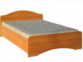 Кровать двуспальная 1,6м-1 (круглая спинка) в Серебряном Бору - serebryanyj-bor.mebel-nsk.ru | фото