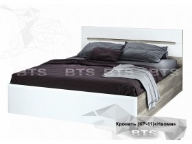 Кровать двуспальная 1,6 м  Наоми КР-11 в Серебряном Бору - serebryanyj-bor.mebel-nsk.ru | фото
