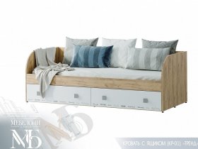 Кровать с ящиками Тренд КР-01 в Серебряном Бору - serebryanyj-bor.mebel-nsk.ru | фото