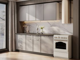 Кухонный гарнитур «Адель» 2,0м (нео) в Серебряном Бору - serebryanyj-bor.mebel-nsk.ru | фото