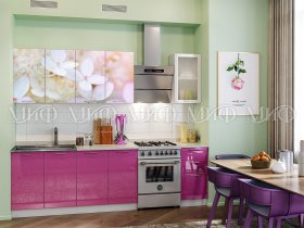 Кухонный гарнитур Вишневый цвет в Серебряном Бору - serebryanyj-bor.mebel-nsk.ru | фото
