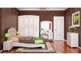 Модульная спальня Каролина в Серебряном Бору - serebryanyj-bor.mebel-nsk.ru | фото