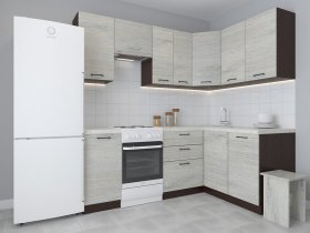 Модульная угловая кухня 1,4м*2,1м Лада (пикард) в Серебряном Бору - serebryanyj-bor.mebel-nsk.ru | фото