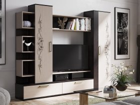 Стенка «Дакота» (венге/дуб молочный) в Серебряном Бору - serebryanyj-bor.mebel-nsk.ru | фото